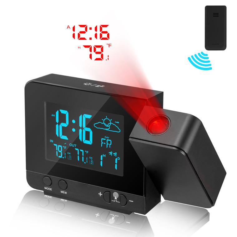 sony alarm clock with time projection