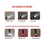 Dr. Prepare LED Rechargeable Handheld Flashlight with 6 Lighting Modes