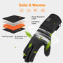 Dr. Prepare Heated Gloves for Men Women, 3200mAh Rechargeable Electric Battery, Thin Heated motorcycle Work Gloves Liners, Touch Screen Gloves Winter Hand Warmer for hunting skiing Snowboarding