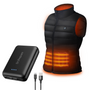 Electric Unisex Heated Vest and 10000mAh Power Bank Bundle