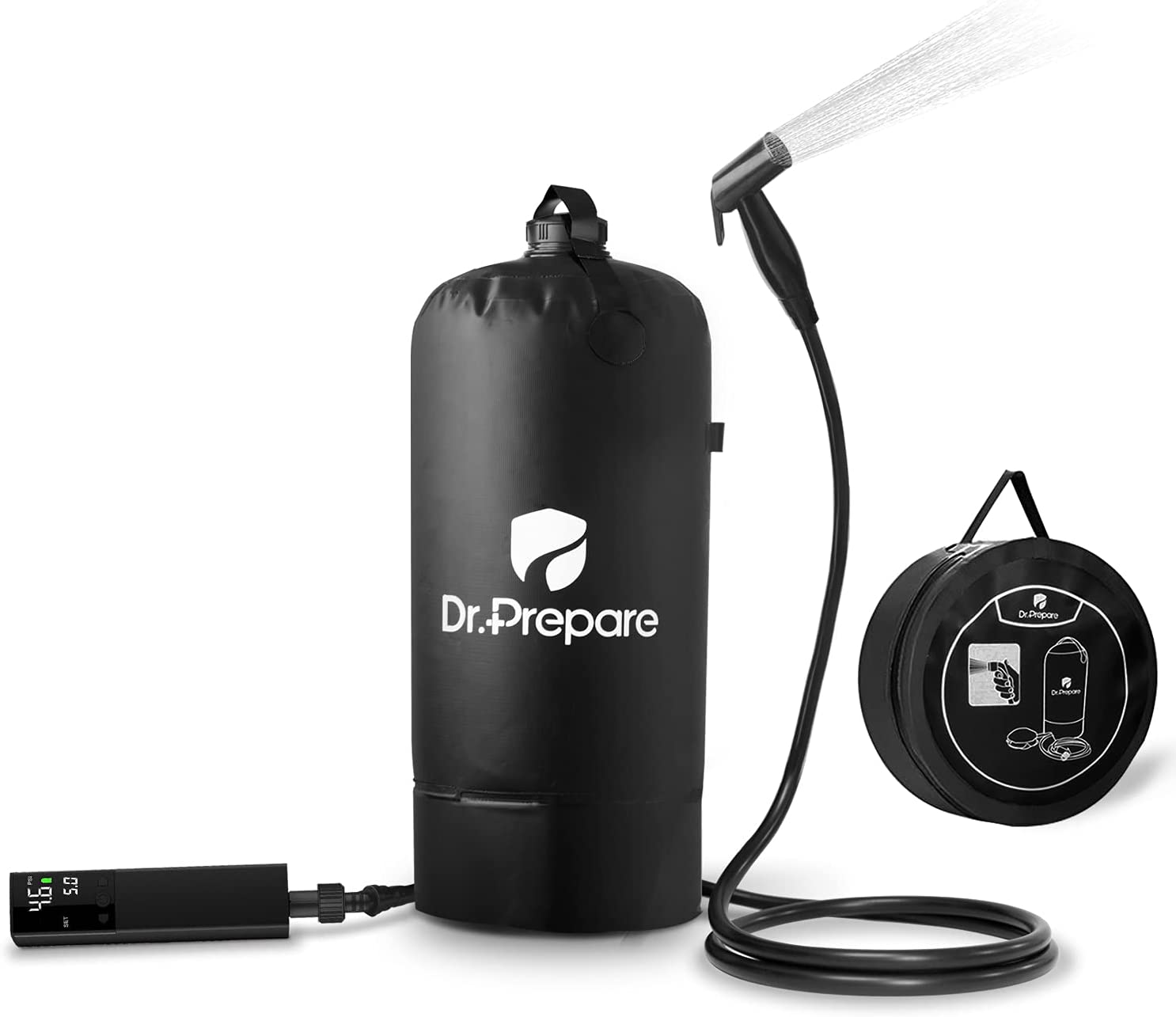 Rechargeable 4 Gallon Portable Camp Shower