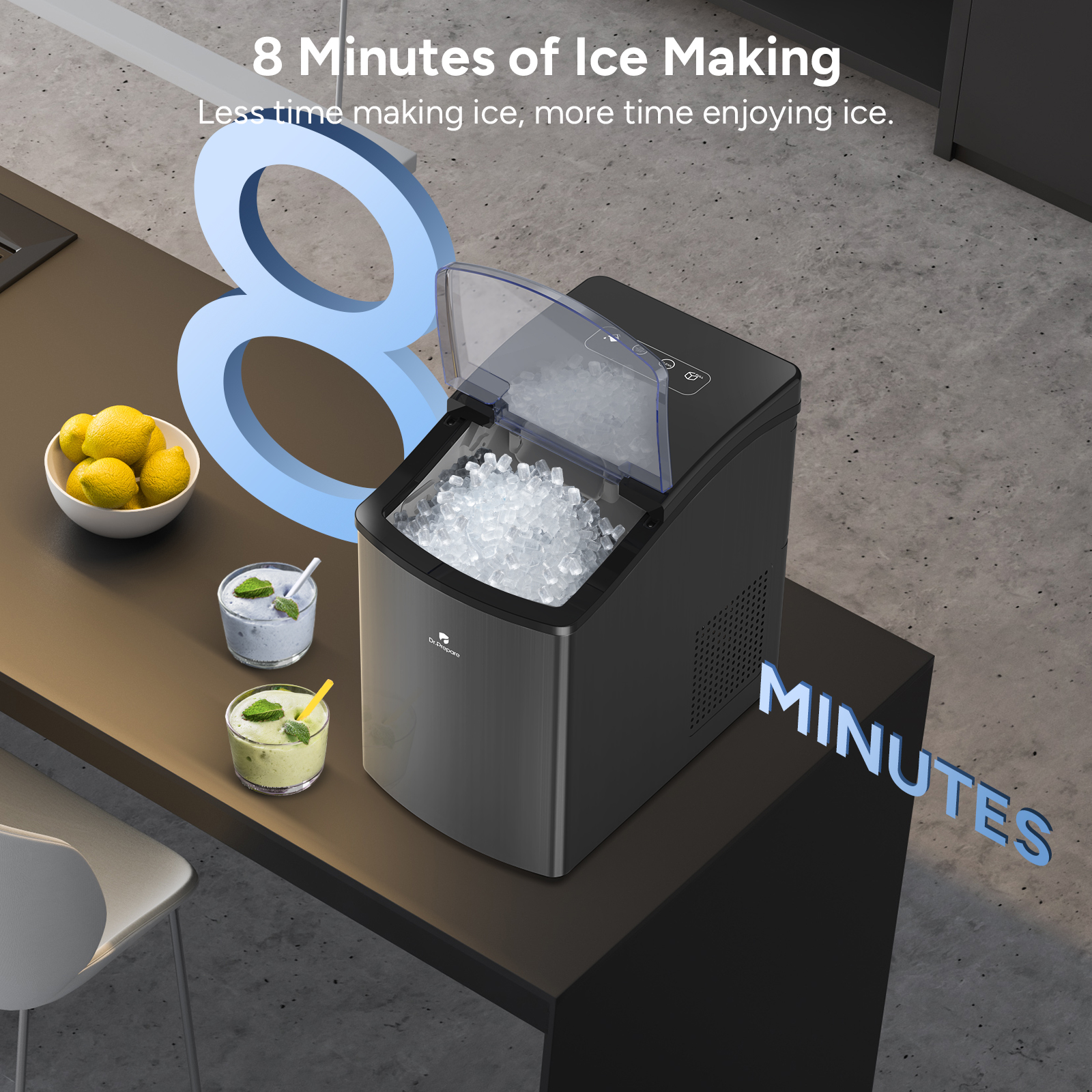 ic1501 aquart household nugget ice maker