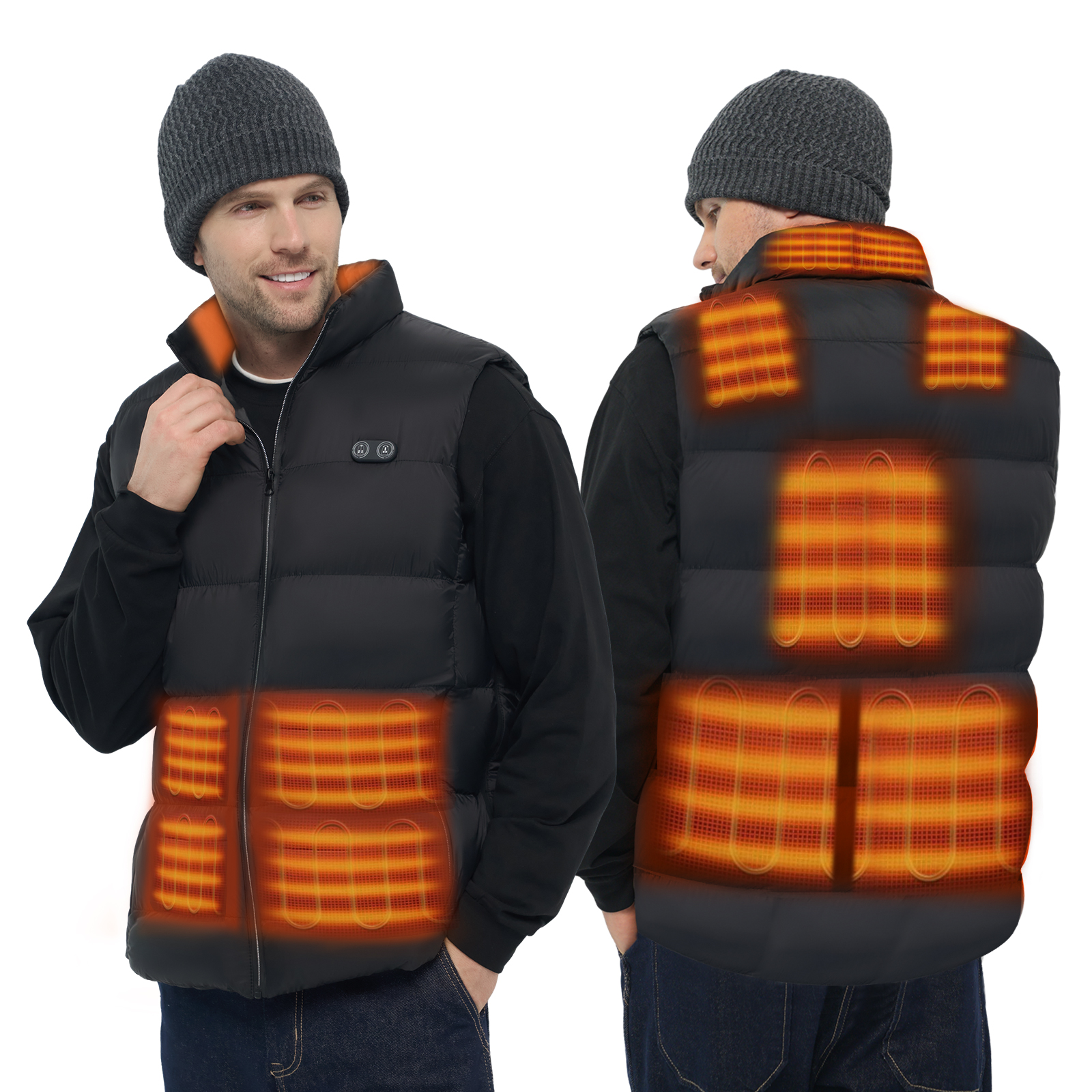  Dr. Prepare Unisex USB Electric Heated Vest with 3 Heating  Levels, 6 Zones - Adjustable, Lightweight (Battery Not Included): Clothing,  Shoes & Jewelry