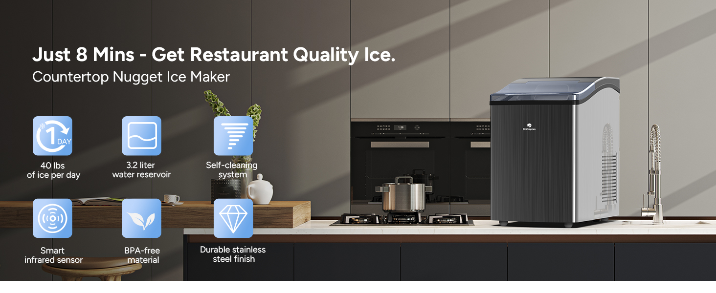 Portable Countertop Ice Maker, Mini Ice Cube Maker Machine Fully Automatic  Commercial Household Small Milk Tea Shop Student Dormitory