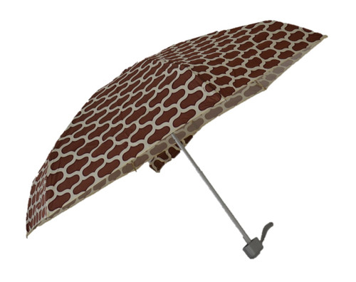 Compact Moroccan Brown Umbrella Side