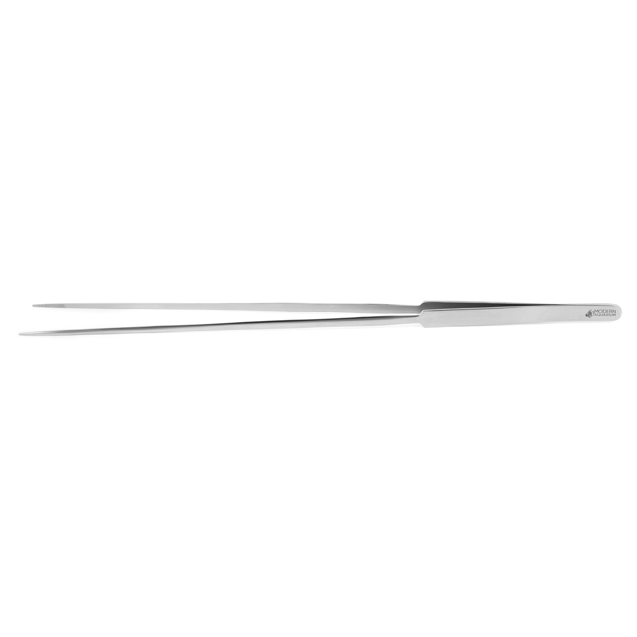 2PCS Aquarium Tweezers Stainless Steel Straight and Curved