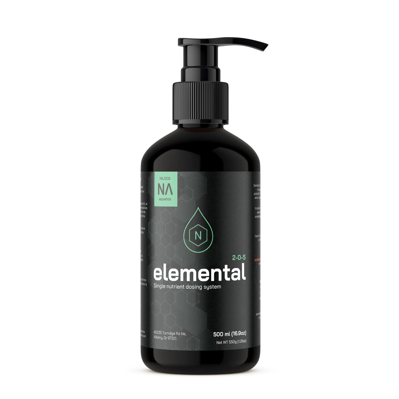 Elemental Nitrogen Liquid Aquarium Plant Fertilizer 500ml