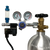 Dual Stage CO2 Regulator Kit w/Solenoid Valve & Bubble Counter-attached