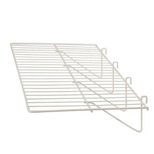 24" x 12" White Grid Shelf