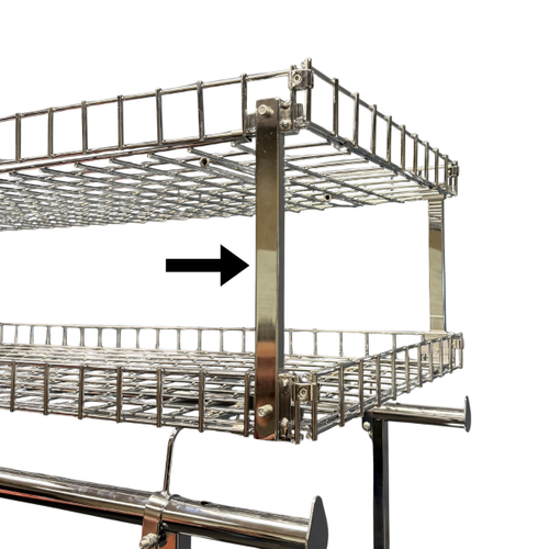 Double-Stack Bracket for H-Rack Top Basket