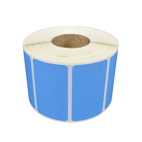 Blue Adhesive Label Roll