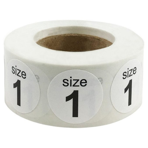 WHT SHOE SIZE LABEL SIZE 1