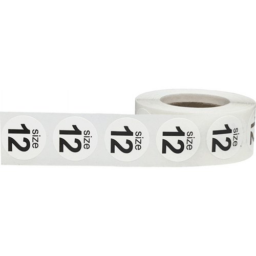 WHT SHOE SIZE LABEL SIZE 12