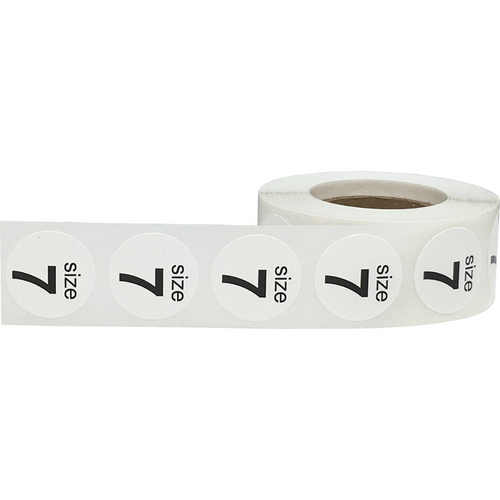 WHT SHOE SIZE LABEL SIZE 7