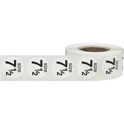 WHT SHOE SIZE LABEL SIZE 7-1/2