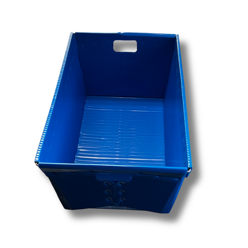 24 X 16 X 12 BLUE SHOE BIN