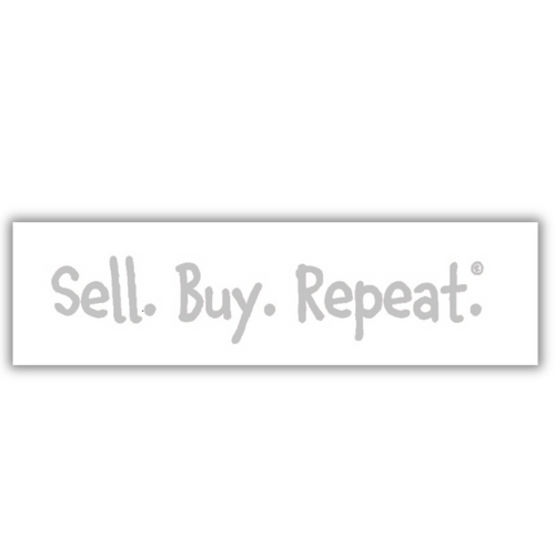 "SELL.BUY.REPEAT."  WALL LOGO