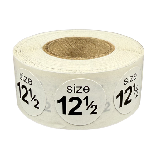 "Size 12 1/2" Shoe Stickers