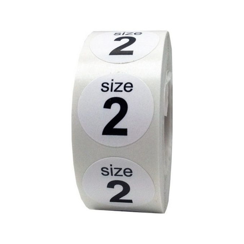 WHT SHOE SIZE LABEL SIZE 2-1/2