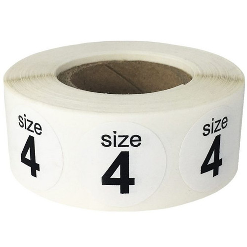 WHT SHOE SIZE LABEL SIZE 4 1/2