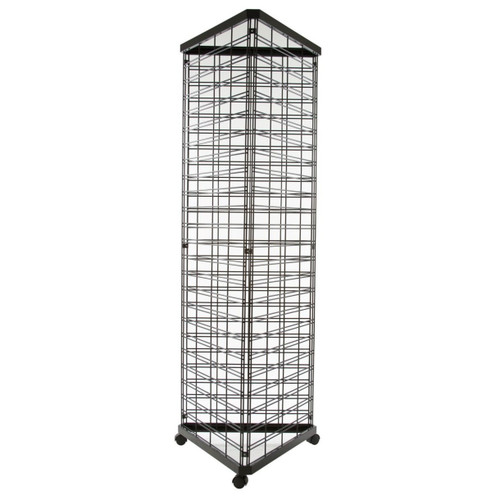Black Slatgrid Accessory Tower