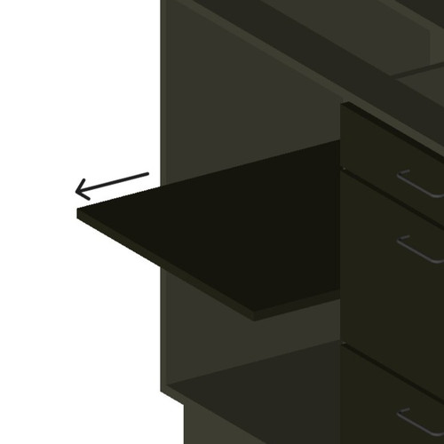 Cab Roll-Out Shelf 24" (BK)