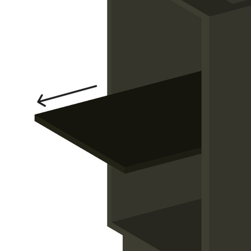 Cab Roll-Out Shelf 19" (BK)
