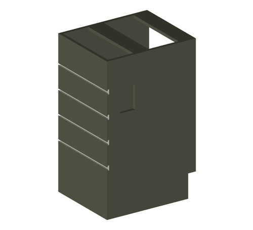 Cabinet 19" x 37" SW 6" O.C. (BK)