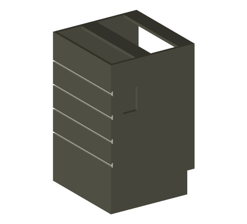 Cab 3-Drawer Insert 24" x 31" (BK)