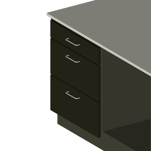 Cab 3-Drawer Insert 24" x 31" (BK)