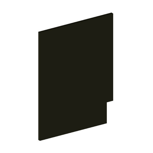 Cab End Panel 31" Melamine (BK)