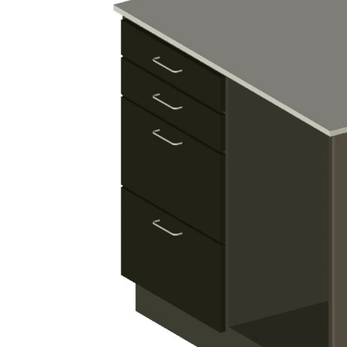 Cab 4-Drawer Insert 24" x 41" (BK)