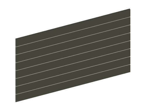 4' x 8' Slatwall Black (3" O.C. Inserts)