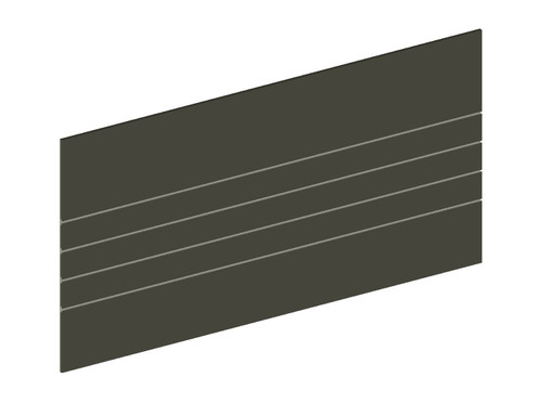 4' x 8' Reface Slatwall Slate Gray