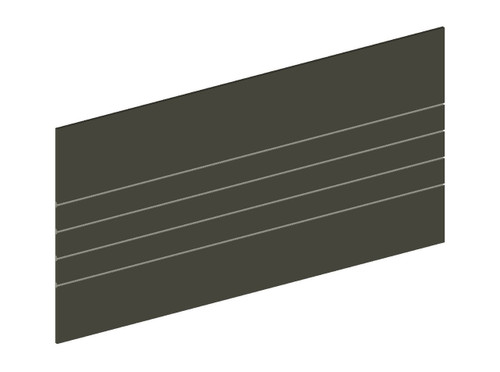 4' x 8' Slatwall Lapis Blue (6" O.C. Inserts)