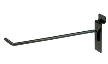 8" Black Slatwall/Slatgrid Hook