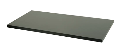 12" x 24" Black Melamine Shelf