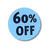 60% Off 3/4" Round Sticker