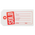 SLOTTED SOLD TAGS - RED/WTE