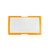 Orange Border Laminated Hardtag Roll