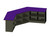 Countertop 64.5" x 155" Purple Melamine