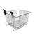 12" x 12" x 8" Chrome Grid/Slatwall Basket