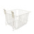 12" x 12" x 8" White Grid/Slatwall Basket