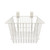 12" x 12" x 8" White Grid/Slatwall Basket