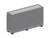 18" x 72" x 38"H Rolling Slatwall Display Case