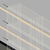 3" x 60" White Grid Fence