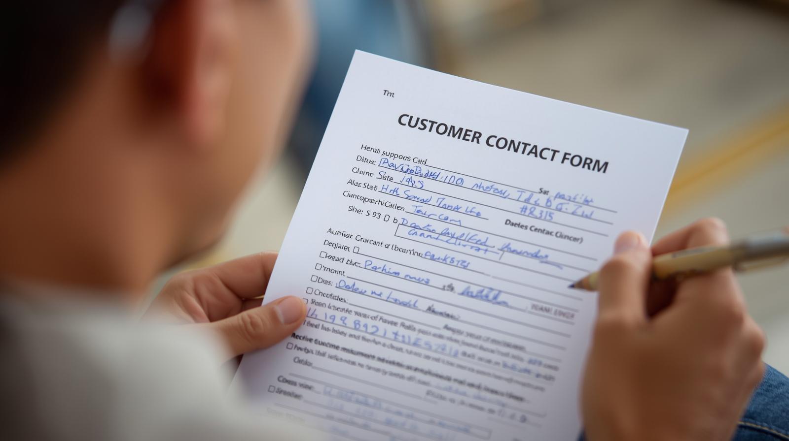 1. Customer Contact Form