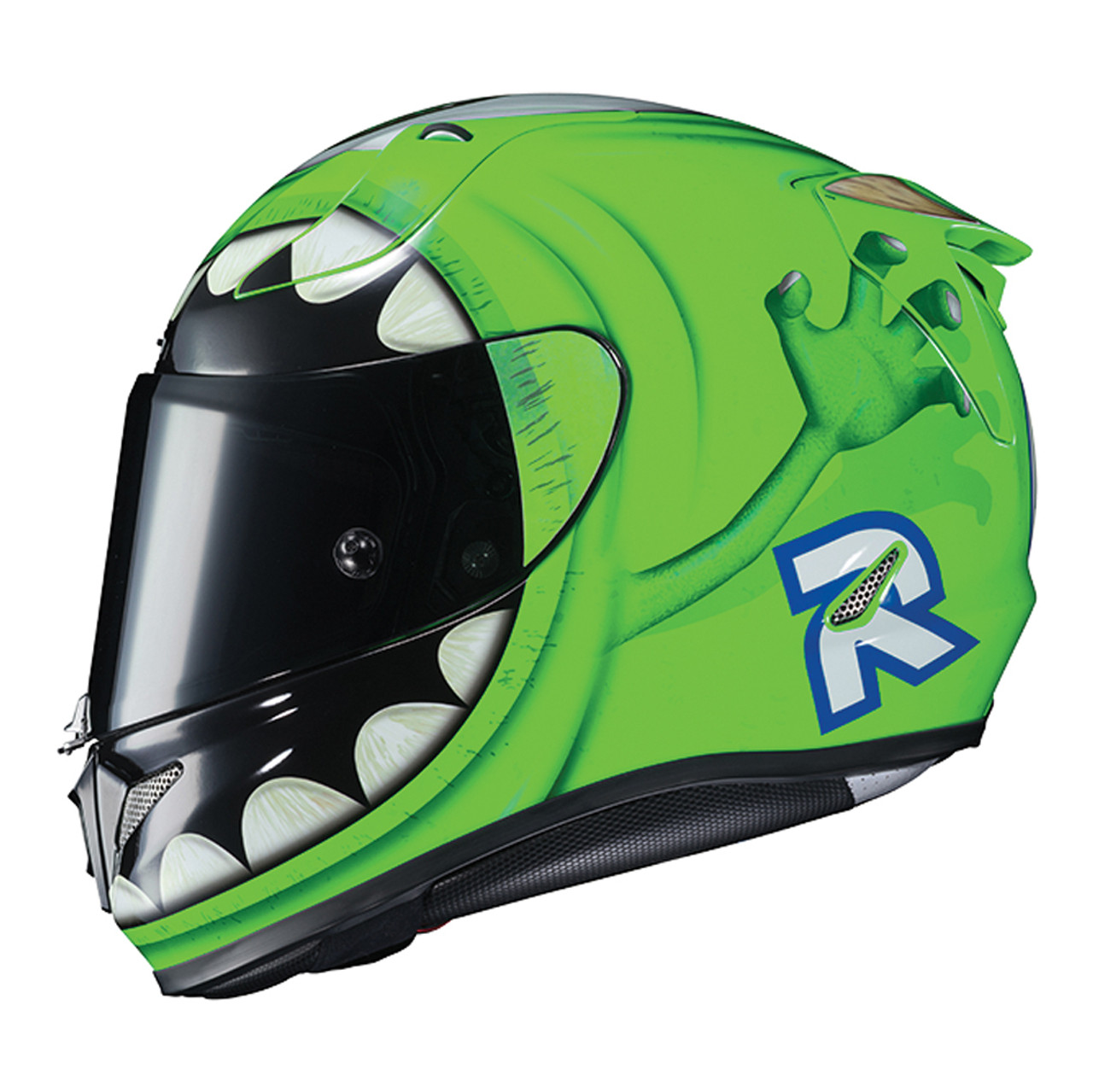 Mike wazowski sales motorcycle helmet