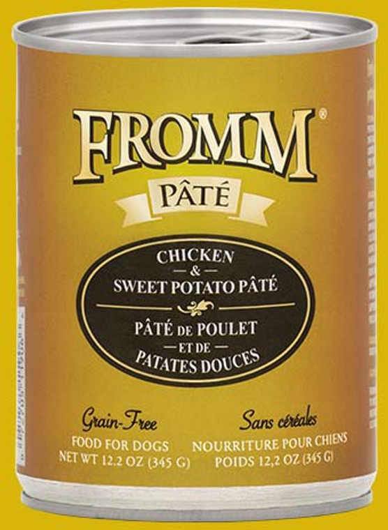 Fromm Dog Gold GF Pate Chicken and Sweet Potato 12.2oz