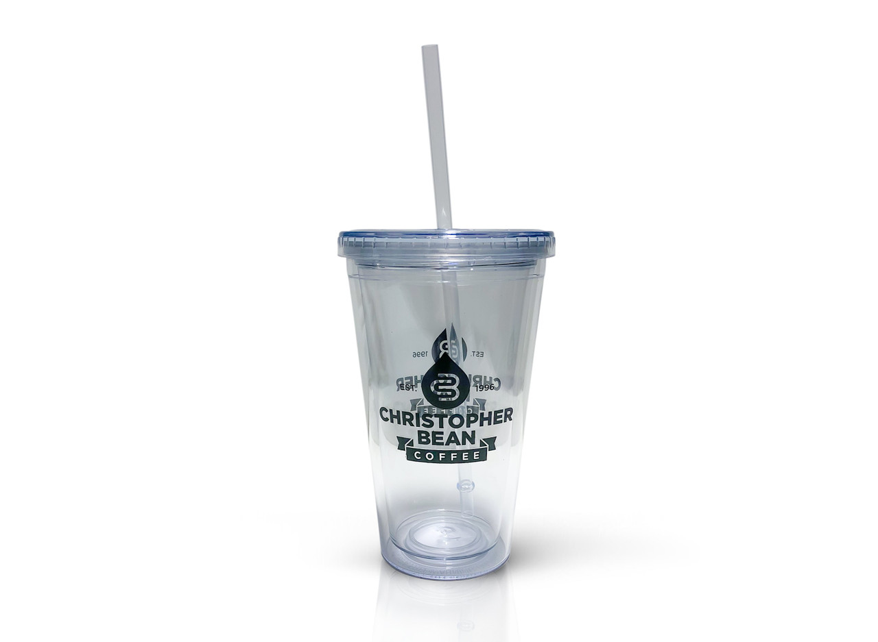 16oz Double Wall Acrylic Tumbler Straw